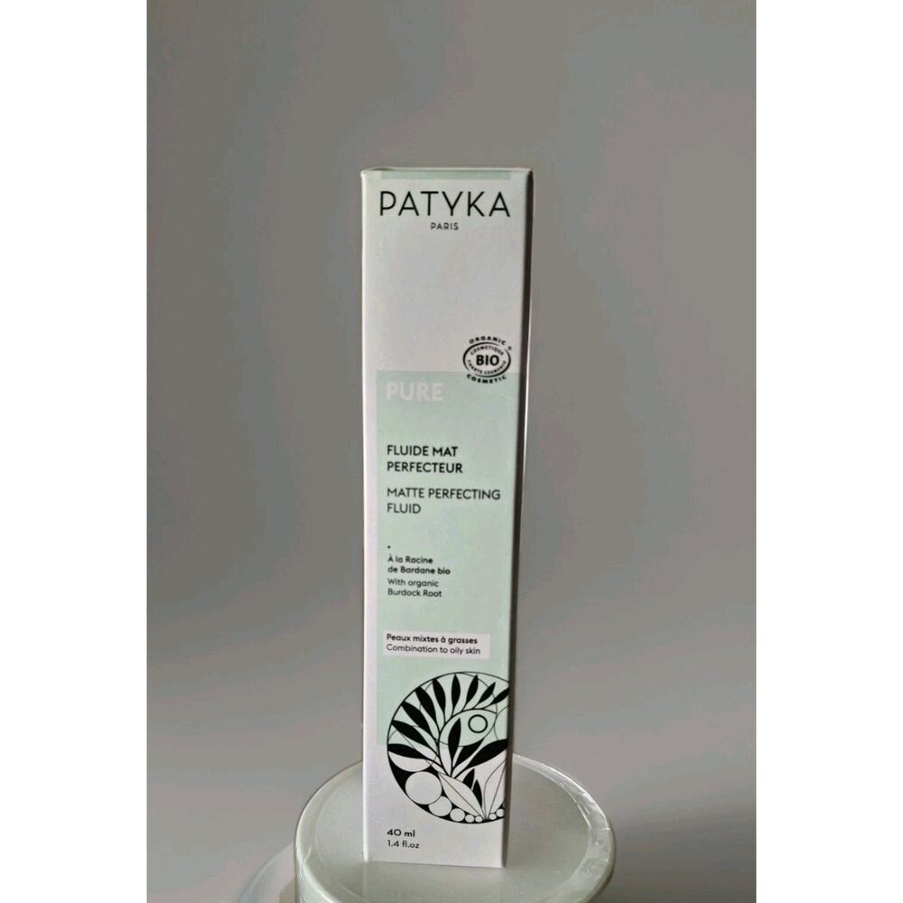 Patyka Paris Pure Matte Perfecting Fluid 40ml Organic Burdock Root Bio Skincare